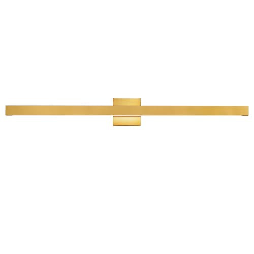 Modern Bathroom Light Fixtures 39 Inch Gold Bathroom Vanity Light with Up & Down Lighting 30W Dimmable 5CCT LED Vanity Lighting Fixture Bar for Bathroom Restroom