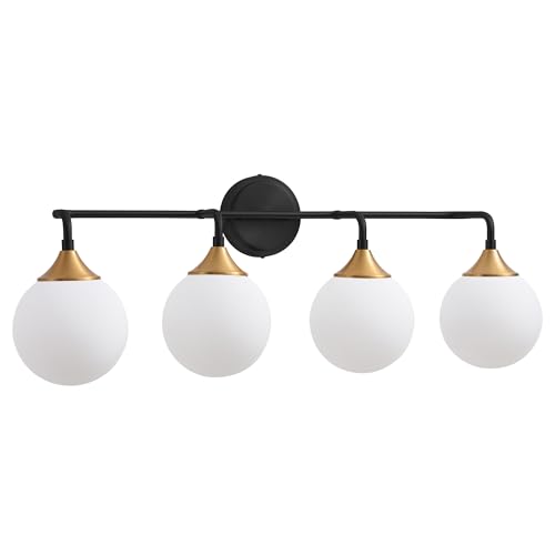 Black Gold Bathroom Light Fixtures Over Mirror Vanity 4