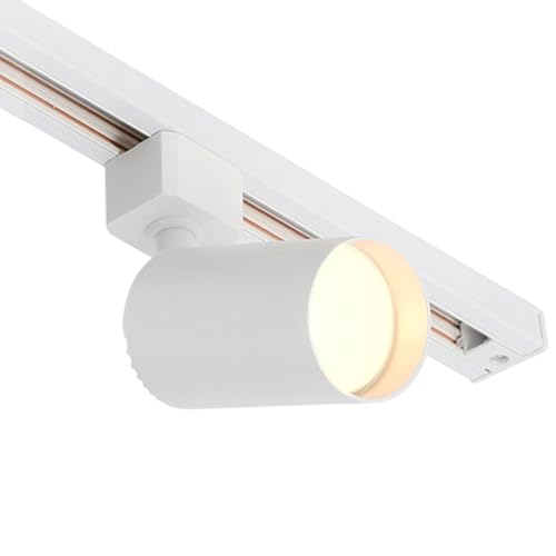 8 Light LED Track Lighting Kit with 6.6FT H Track Lighting Rails & Floating Canopy Connector