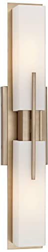 Midtown 23 1 2" Wide Burnished Brass Modern Bath Wall 2