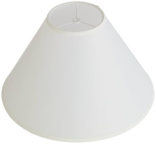 Pre Assembled Denni Large White Linen Chimney Lamp Shade 6x17x11.5