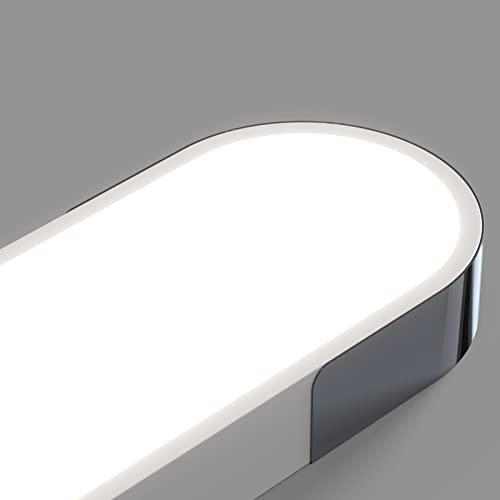 Dimmable LED Ceiling Light Modern Acrylic Linear LED Ceiling Lamp 39.4in Semi Flush Mount Wraparound Shape Lighting Fixture with Remote Control for Kitchen Dining Room
