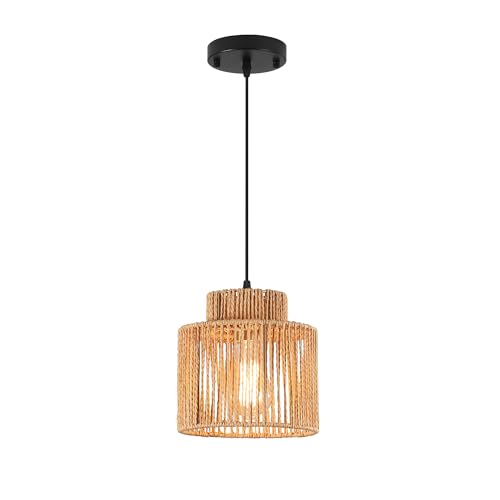 Boho Rattan Pendant Light