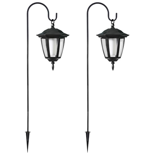2 Pack Solar Halloween Flame Hanging Lights Outdoor (4 Count)