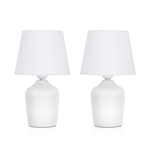 11.8’’ Small Table Lamps Set of 2 for Bedroom Kid’s Room Home Office (2 Count)