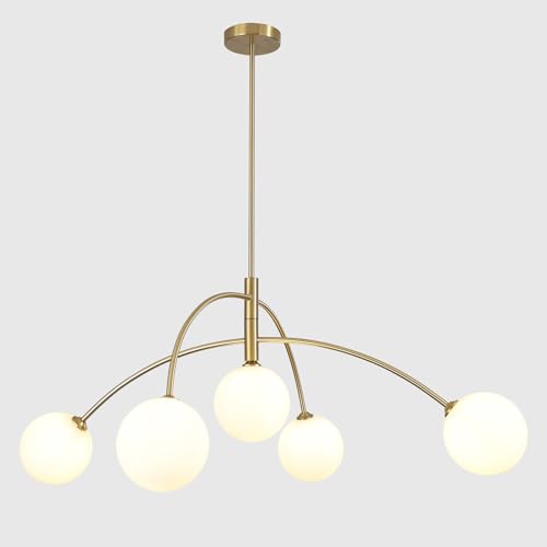 Contemporary Gold Ceiling Light 5