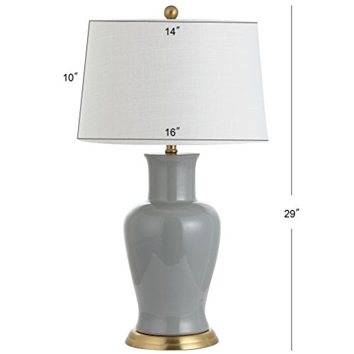 Julian Classic Ceramic Urn Metal LED Table Lamp 29"