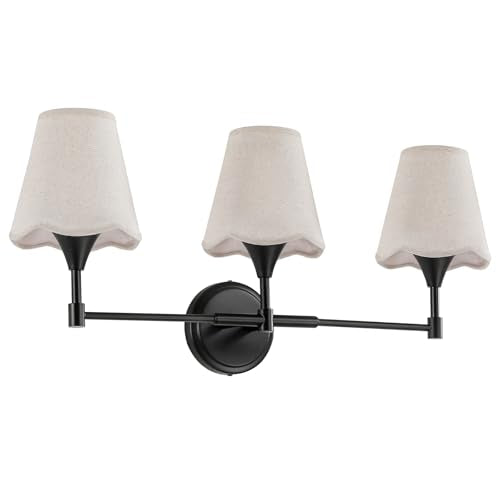 Black Bathroom Vanity Light Fixtures (Matte Black / 3 LIGHT)