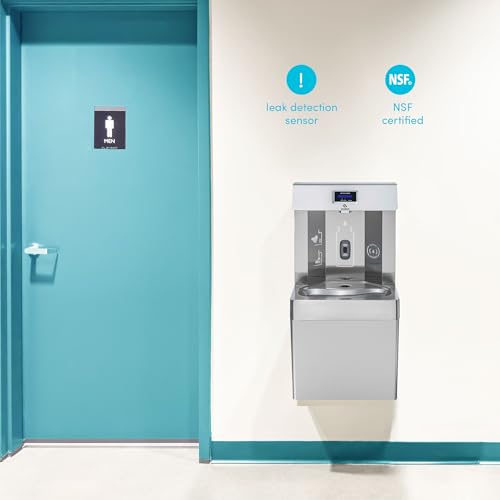 Wall Mounted Water Fountain with Bottle Filling Station