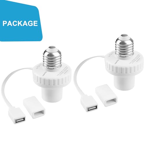 2 Pack Lamp Socket Power Adapter for Wyze Cam v3 (2 Count)