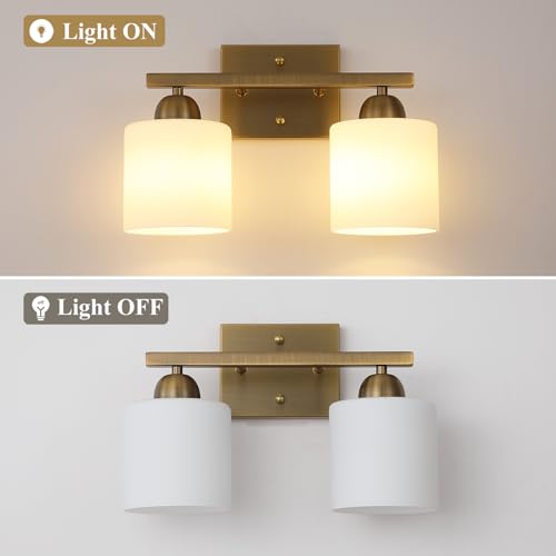 Milk Glass Vanity Lights for Bathroom