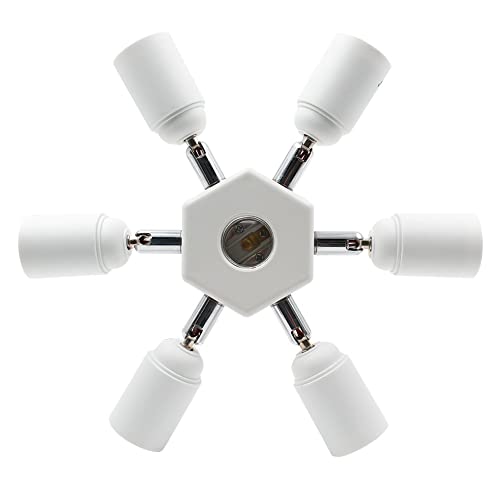 Light Socket Splitter 7 Way Adapter