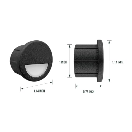12 Pack Recessed Low Voltage LED Step Riser Light (12 Count)
