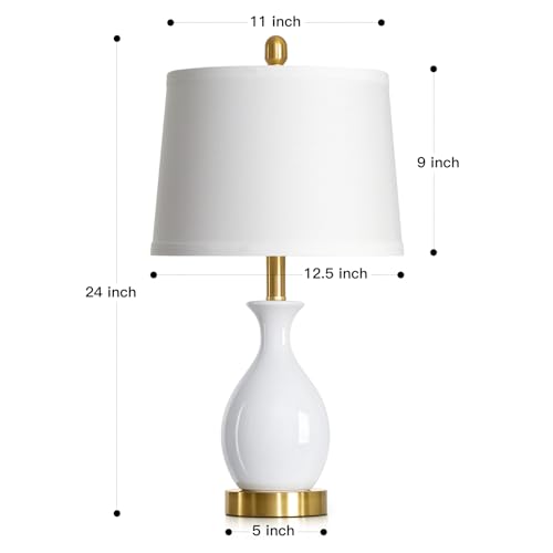 24" Bedside Table Lamp for Bedroom