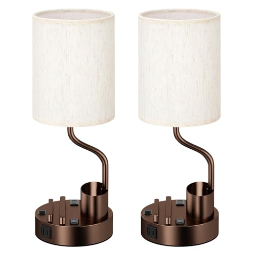 Bedside Lamps for Bedroom Set of 2 (2 Count)