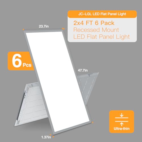 2x4 LED Flat Panel Light (6 Count)