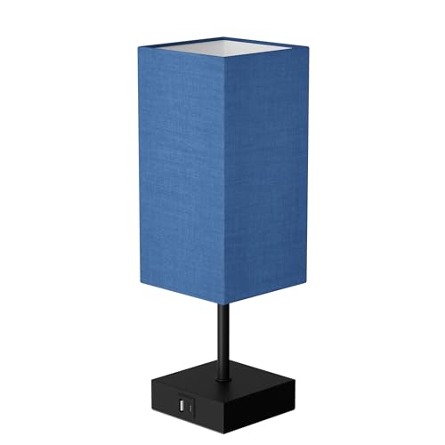 Bedside Table Lamp for Bedroom with 2USB Ports