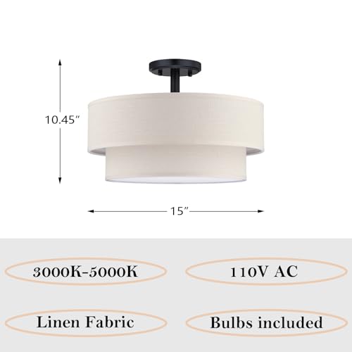 15 Inch LED 18W Adjustable 3000