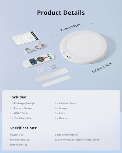 Battery Operated Shower Light Waterproof Inside