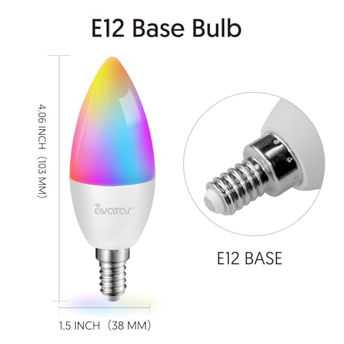 6 Pack E12 Smart Bulbs (6 Count)
