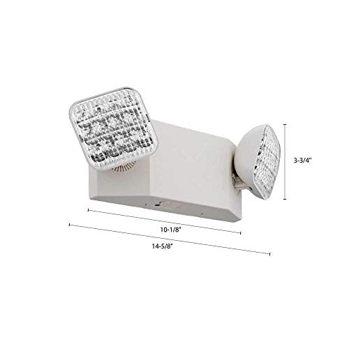 EU2 LED 2 Light White LED Emergency Fixture with 90 Minute Back Up