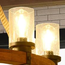 2pcs Seeded Glass Shade