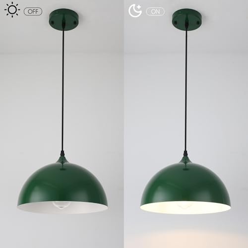 Green Pendant Lights (3 Count)