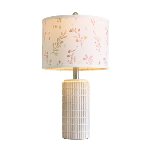 23'' Table Lamp with Flower Lampshade for Night Stands