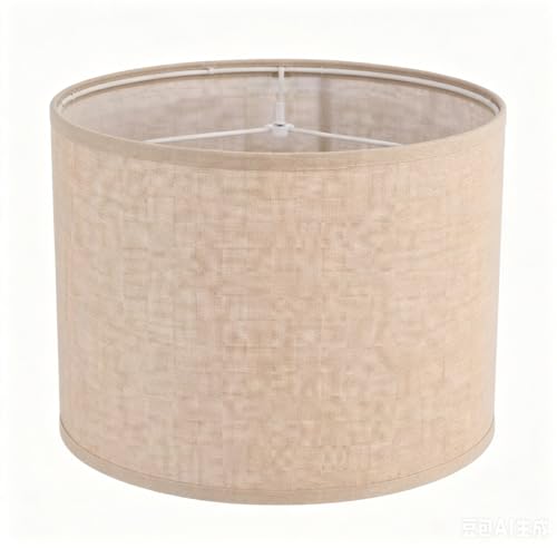 Beige Linen Lampshade Drum Lamp Shade 13``Top x 13``Bottom x 10``High