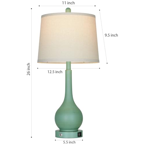26" Farmhouse Table Lamps for Living Room Set of 2 (2 Count)