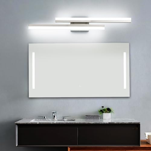 32inch LED Vanity Light Brushed Nickel Bathroom Light Fixtures Over Mirror Modern Bath Wall Lighting Bar