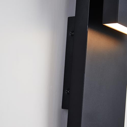 Modern LED Outdoor Wall Sconce 17W Integrated LED Outdoor Wall Mount