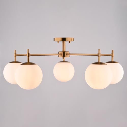 Armitage 5 Light 32 in. Wide Muted Brass Gold Mid