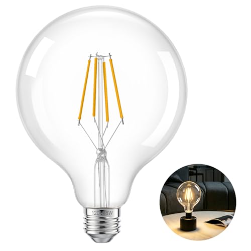 8W G125 Dimmable LED Light Bulb 2700K
