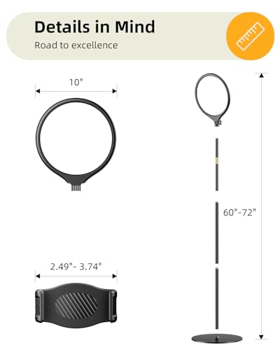 10.5" Ring Light with Stand and Phone Holder