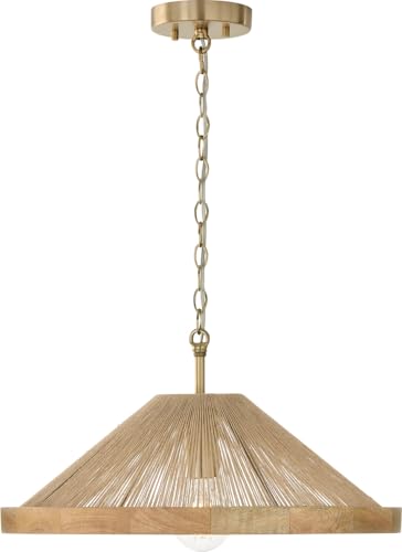 Capital Lighting 252811MA Maya Modern Mango Wood and Hand