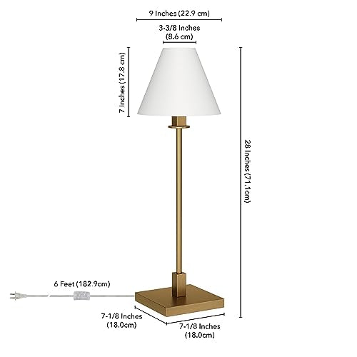 28" Modern 1 Light Table Lamp