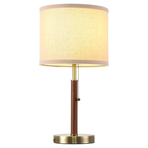 Table Lamp Set of 2 Modern Bedside Buffet Table Lamp with Pull Chain (2 Count)
