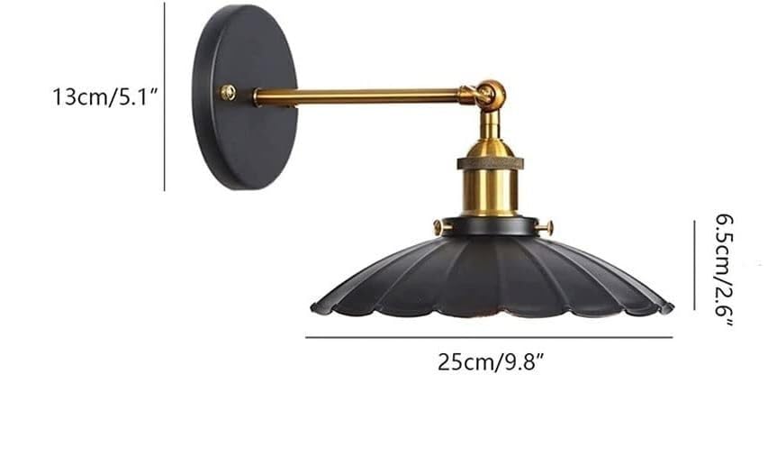 Black Umbrella Shade Wall Sconce