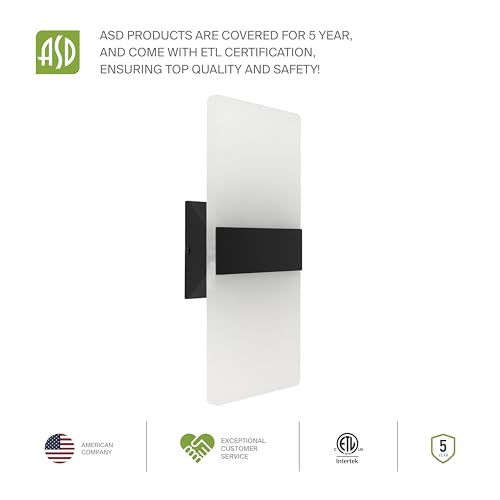 14 Inch Indoor LED Wall Sconce (2 Count)
