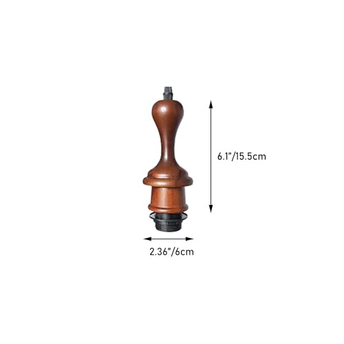 Handmade Walnut E26 Bulb Socket Adapter Kit Vintage Finish for Farmhouse Industrial Lighting Accessories Pendant Fixture DIY Replacement