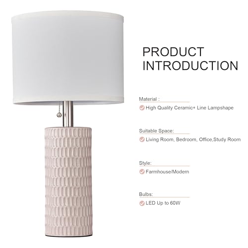 Modern Ceramic Table Lamps Set of 2 (2 Count)