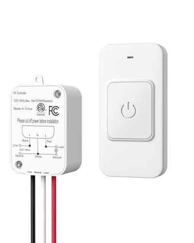 Wireless Light Switch and Receiver Kit