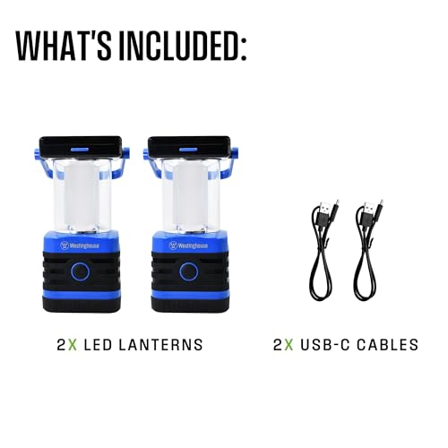 Solar Rechargeable Camping Lantern (2 Count)