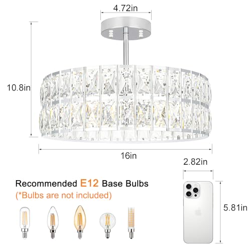 Crystal Ceiling Light Fixture