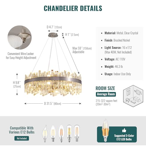 Modern Crystal Chandelier 16
