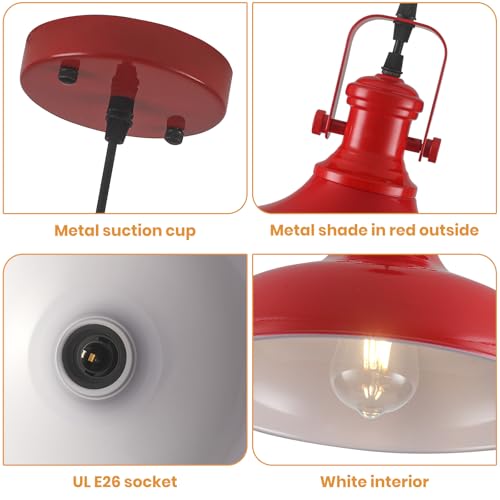 Red Farmhouse Pendant Lights