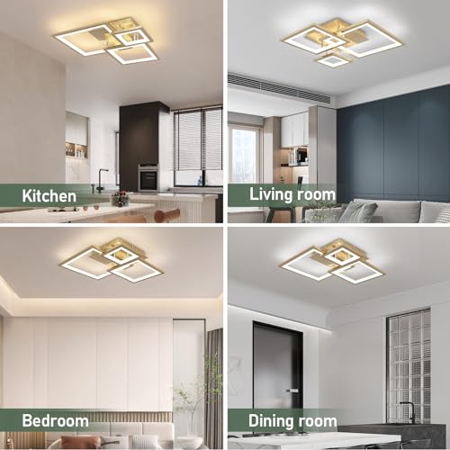 Modern Gold Led Ceiling Light 3