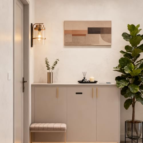 Rose Gold and Black Wall Sconce