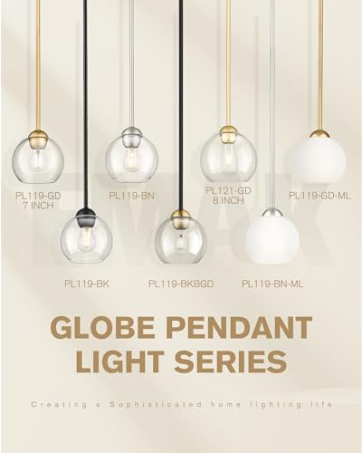 7 Inch Globe Pendant Light